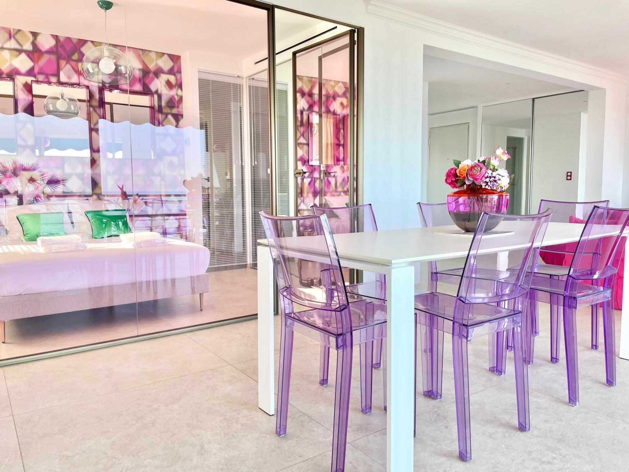 Royal Pink - Design - Vue De Reve - Parking Gratuit Apartment Cannes